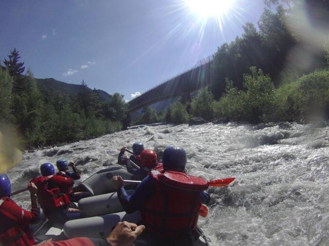 Special rafting on Dora Baltea