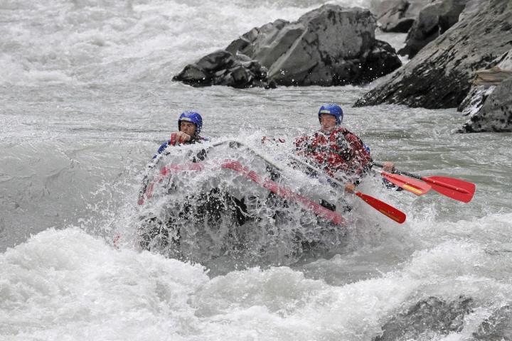 rafting during 2 days with bivouac near the river