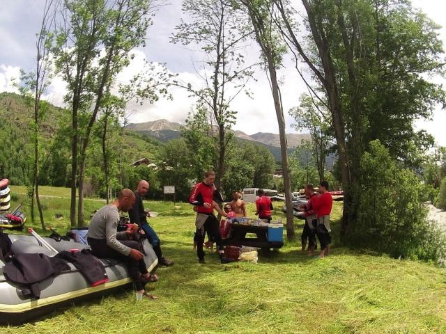 rafting and bivouac near the river