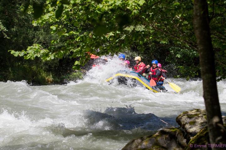 Rafting on isere river 