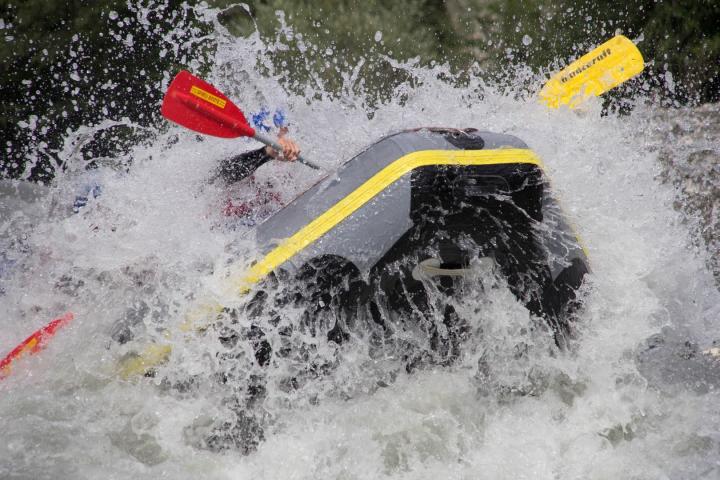 Rafting during two days