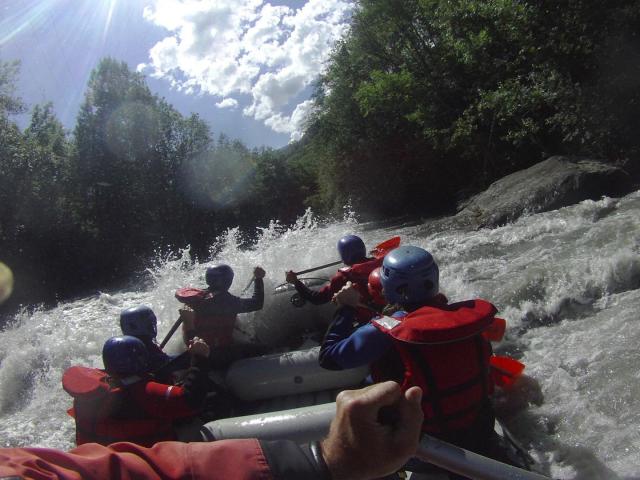 Rafting sport d'équipe
