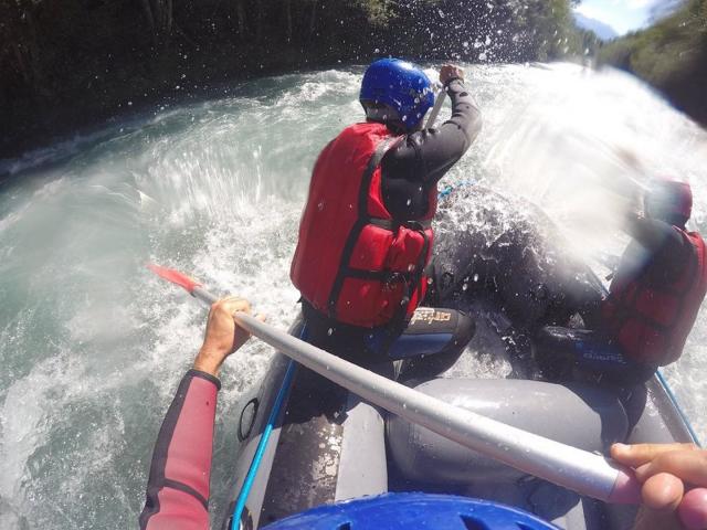 Sportive extreme rafting